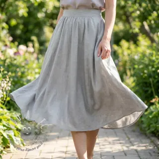 Viscosa con lino WASHED grey