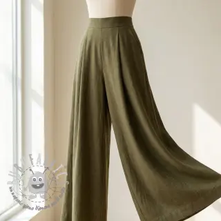 Viscosa con lino WASHED olive