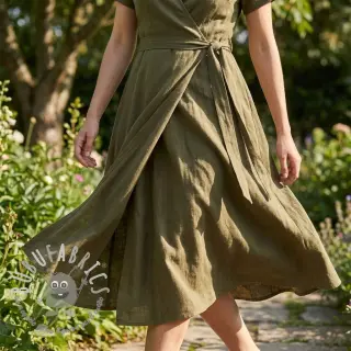 Viscosa con lino WASHED olive