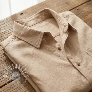 Viscosa con lino WASHED beige