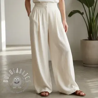 Viscosa con lino WASHED ecru