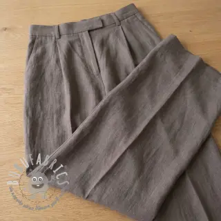 Viscosa con lino WASHED taupe