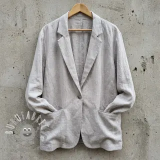 Viscosa con lino WASHED light grey