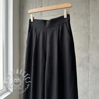 Viscosa con lino WASHED black