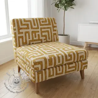 Tessuto decorativo RAFFIA ocre