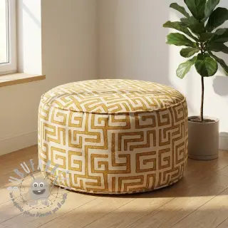 Tessuto decorativo RAFFIA ocre
