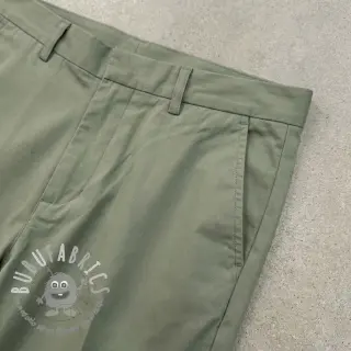 Popeline di cotone UNI old green