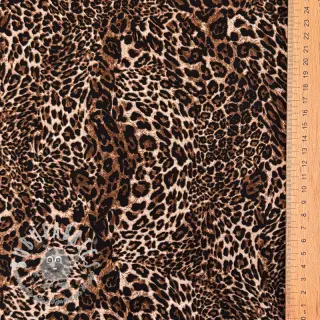 Viscosa RADIANCE Skinny brown digital print