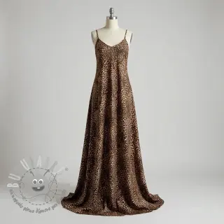 Viscosa RADIANCE Skinny brown digital print