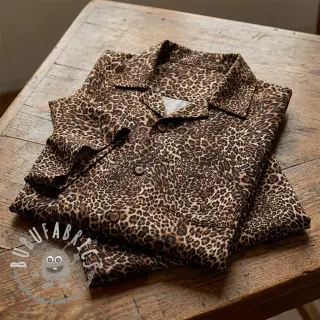Viscosa RADIANCE Skinny brown digital print