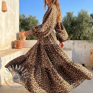 Viscosa RADIANCE Wild skin brown digital print