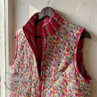 Tessuto di cotone VOILE STEPPED Paisley flowers white digital print
