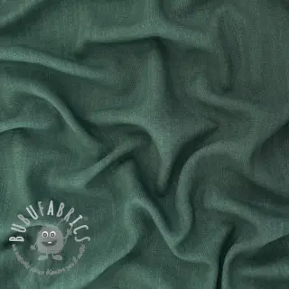 Viscosa con lino WASHED dark green