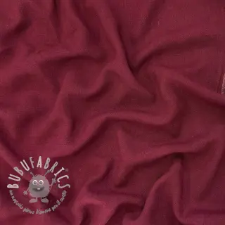 Viscosa con lino WASHED wine red