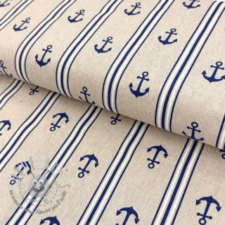 Tessuto decorativo Linenlook Stripe Maritime
