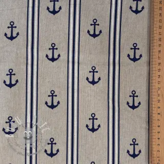 Tessuto decorativo Linenlook Stripe Maritime