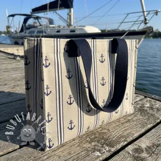 Tessuto decorativo Linenlook Stripe Maritime