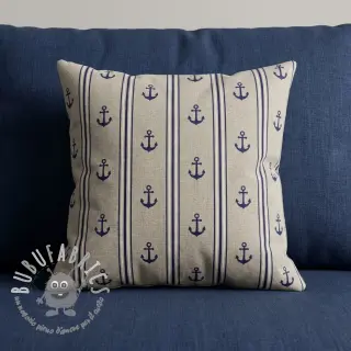 Tessuto decorativo Linenlook Stripe Maritime