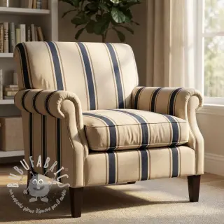 Tessuto decorativo DOBBY Stripe RIVIERA LARGE blue