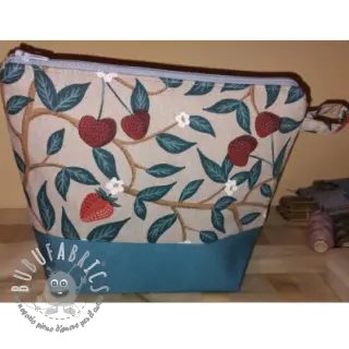 Tessuto decorativo Linenlook Strawberry Cherry