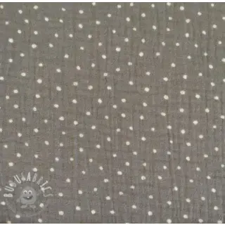 Mussola/Doppia Dots grey/white