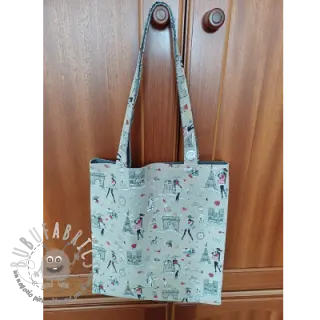 Tessuto decorativo Linenlook Cute Paris multico