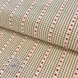 Tessuto di cotone COSY ficelle