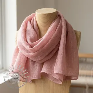 Tessuto di cotone SLUB WASHED old rose