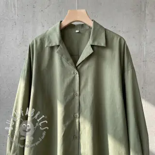 Tessuto in cotone e viscosa olive