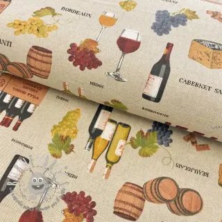 Tessuto decorativo Linenlook Wine tasting