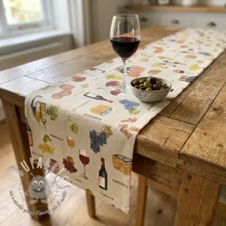 Tessuto decorativo Linenlook Wine tasting