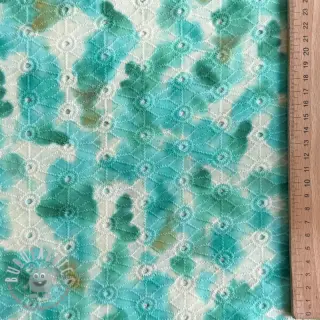 Tessuto di cotone EMBROIDERY Paint brush design B