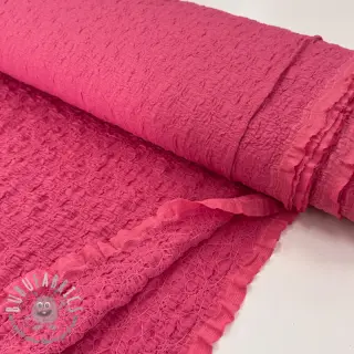 Tessuto di cotone SMOGGED EMBROIDERY pink