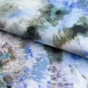 Viscosa TWILL Messy TIE DYE design C