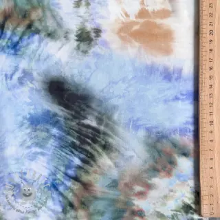 Viscosa TWILL Messy TIE DYE design C