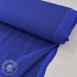 Tessuto di cotone SMOGGED EMBROIDERY cobalt