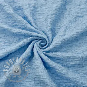 Tessuto di cotone SMOGGED EMBROIDERY light blue