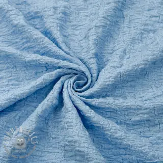 Tessuto di cotone SMOGGED EMBROIDERY light blue