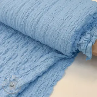 Tessuto di cotone SMOGGED EMBROIDERY light blue