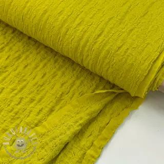 Tessuto di cotone SMOGGED EMBROIDERY lime