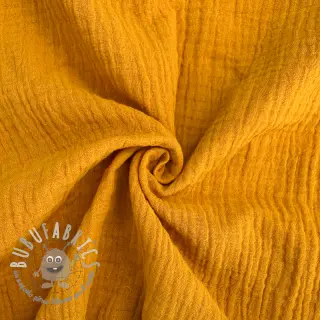 Mussola/Doppia garza ochre ORGANIC