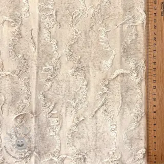 Tessuto di cotone con lino JACQUARD RUFFLE