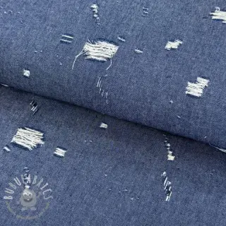 JEANS DENIM 6 OZ Big Holes blue