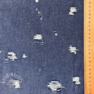 JEANS DENIM 6 OZ Big Holes blue