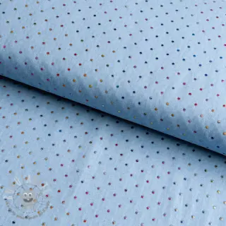 JEANS DENIM 3,8 OZ Drops Metallic light blue