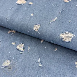 JEANS DENIM 6 OZ Big Holes light blue