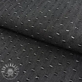 JEANS DENIM 6 OZ Small Holes black