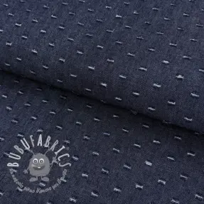 JEANS DENIM 6 OZ Small Holes dark blue