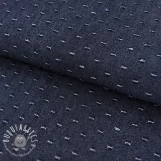 JEANS DENIM 6 OZ Small Holes dark blue