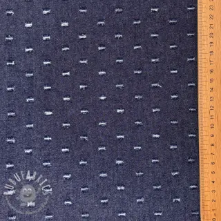 JEANS DENIM 6 OZ Small Holes dark blue